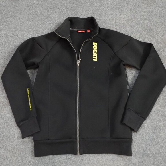 Puma Ducati Track Jacket S Black Full Zip Monster Scuba Fabric - Picture 1 of 12